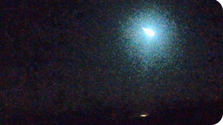 Comet lights up Costa del Sol night sky