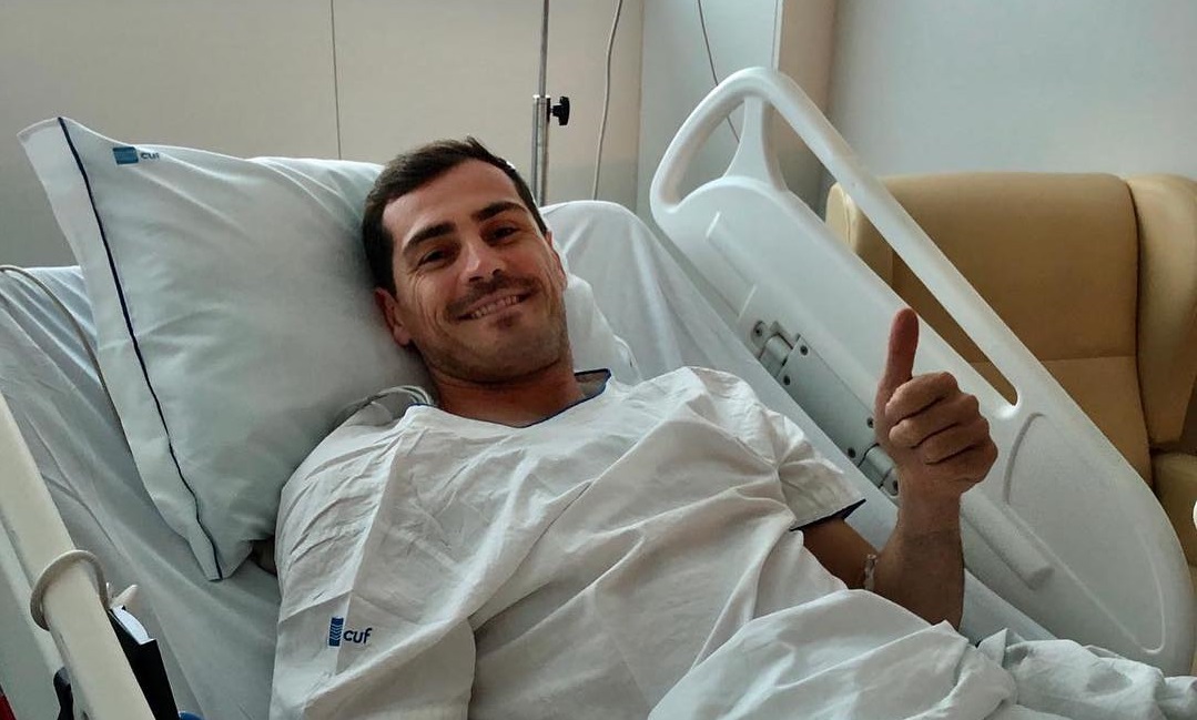 Goalkeeper well after suffering heart attack