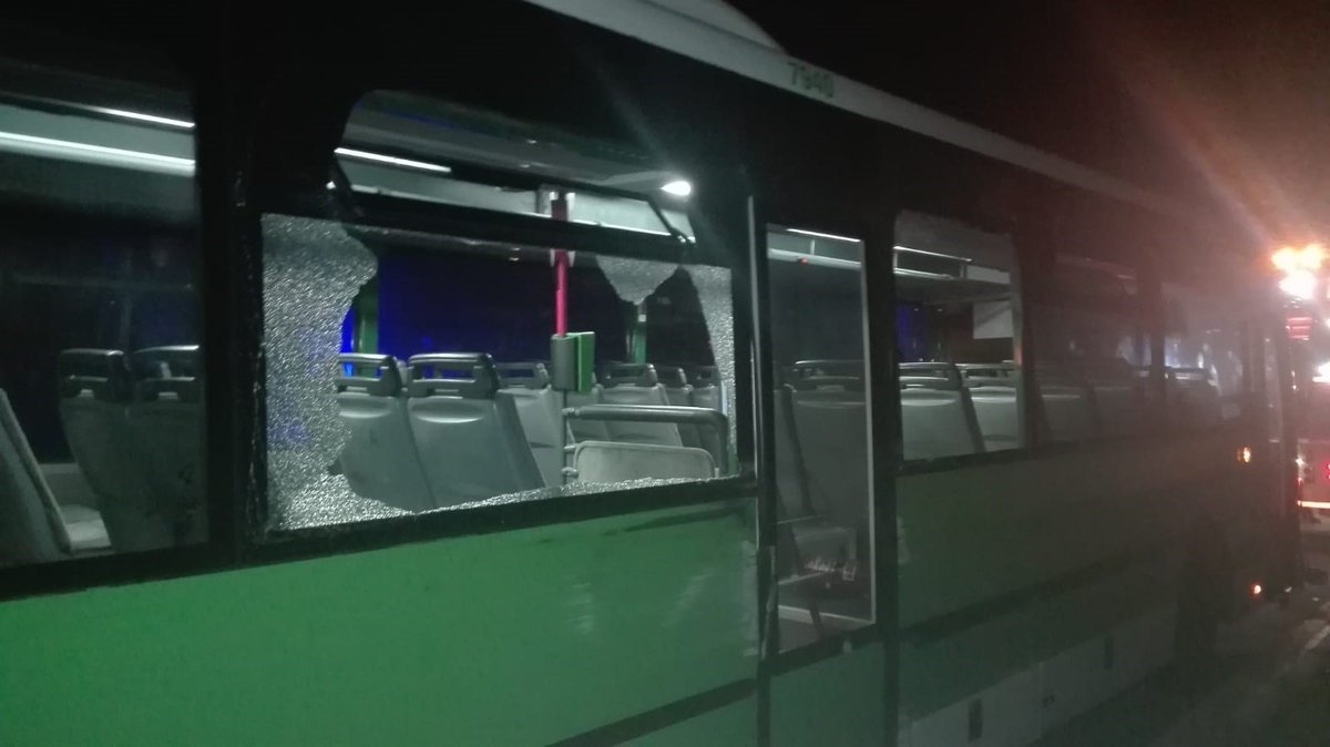 Police shoot out tires of stolen bus taken for joy-ride