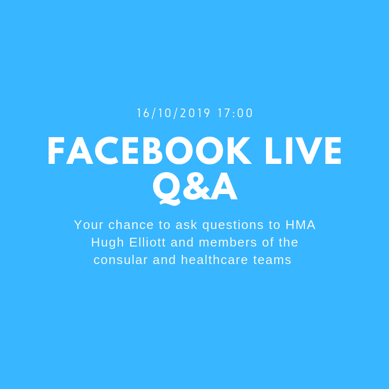British Embassy to hold live Q&A session