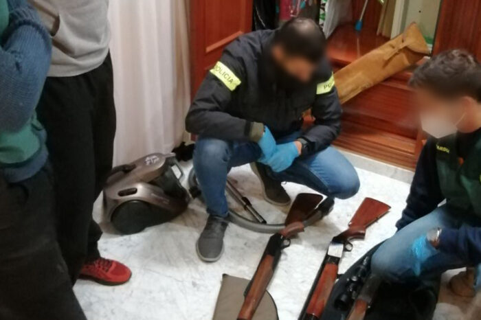 Neo-Nazi's arrested on suspicion of possession of weapons and explosives