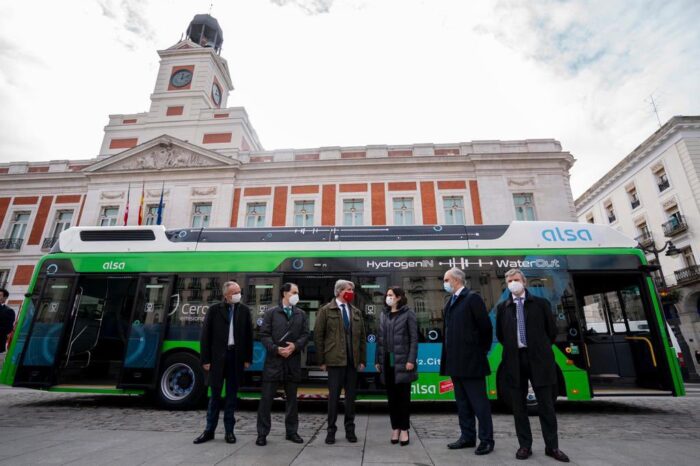 Nations first hydrogen powered bus takes to the roads