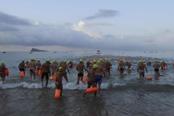 Hundreds of swimmers take part in Benidorm race